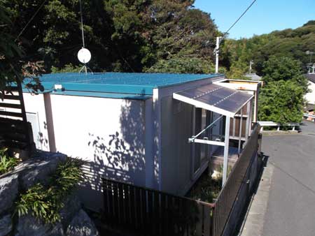 折半屋根の雨漏り