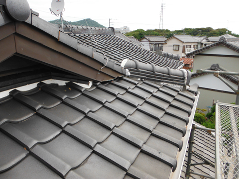 雨漏りの原因特定作業