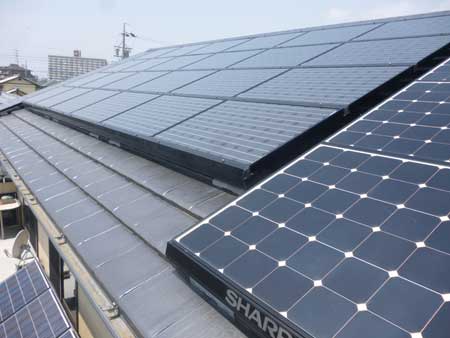 太陽光発電パネル設置工事完成