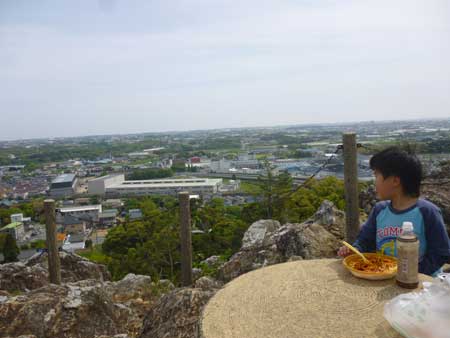 山頂昼食